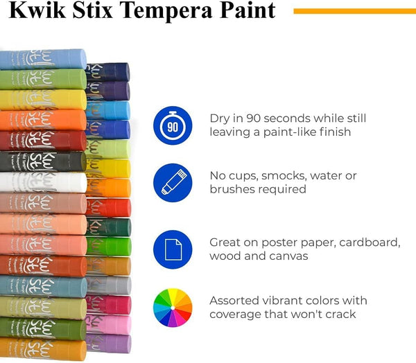 Kwik Stix Tempura Paint 30 Color