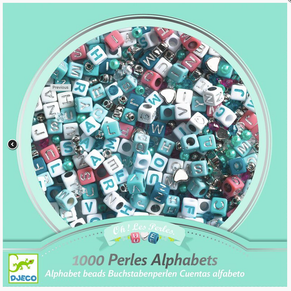 Silver Alphabet Beads