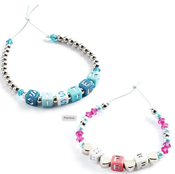 Silver Alphabet Beads
