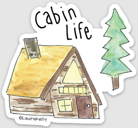 Cabin Life Sticker