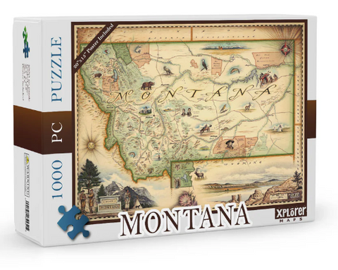 Montana Map Puzzle 1000pc