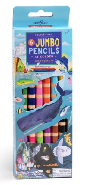 Sea Jumbo Pencils 6Ct