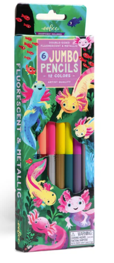 Axoloti 6 Jumbo Pencils