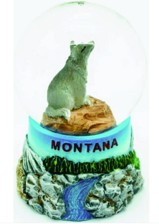Wolf Snow Globe Mini
