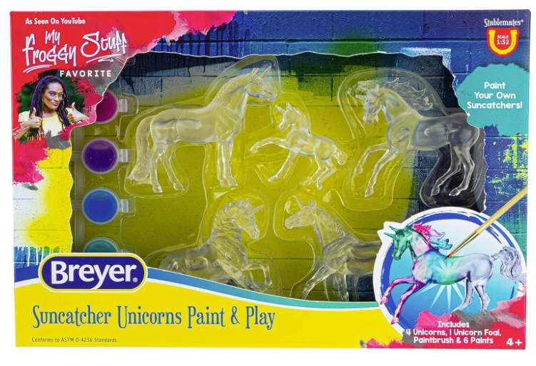 Paint & Play Suncatcher Unicorns 4pk