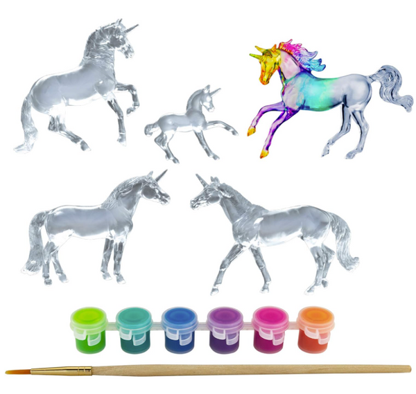 Paint & Play Suncatcher Unicorns 4pk