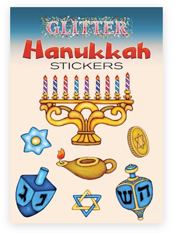Glitter Hanukkah Stickers