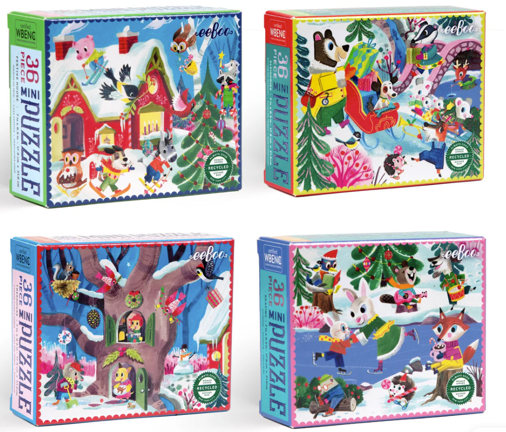 Woodland Holiday Mini Puzzle Assort