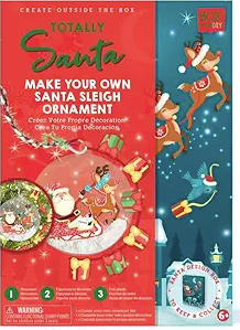 Santa Sleigh Ornament Myo
