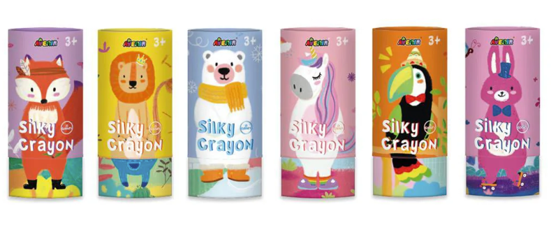 Silky Crayon 12 Colors Assort.