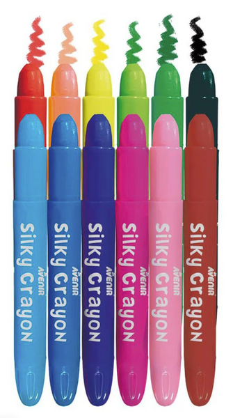 Silky Crayon 12 Colors Assort.