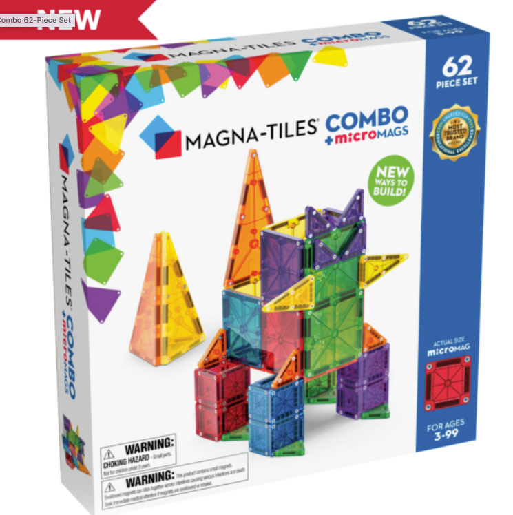 Combo 62Pc Set Magna-Tiles
