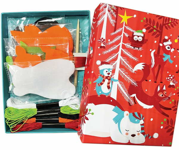 Santa MYO Felt Animal Ornaments