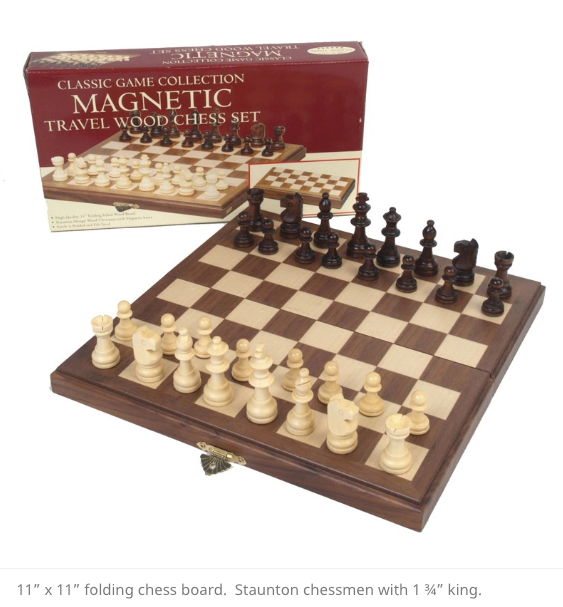 Magnetic Walnut Chess