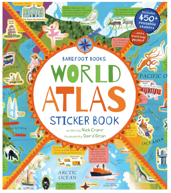 World Atlas Sticker Book