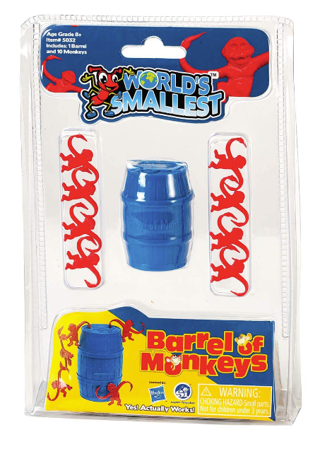 World's Smallest Barrel Of Monkeys