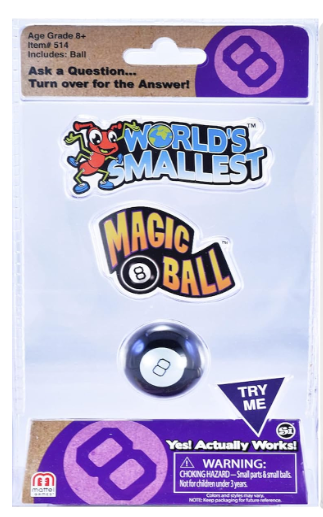World's Smallest Magic 8 Ball