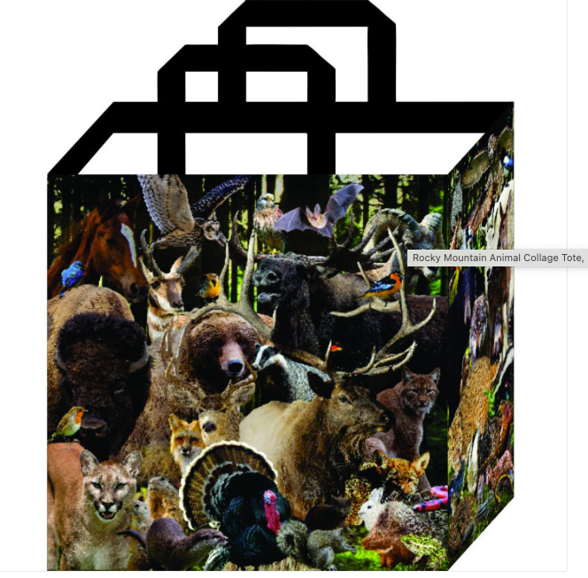 Rocky Mtn Animal Tote Bag