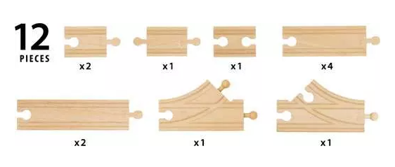 Starter Track Pack 12 pieces