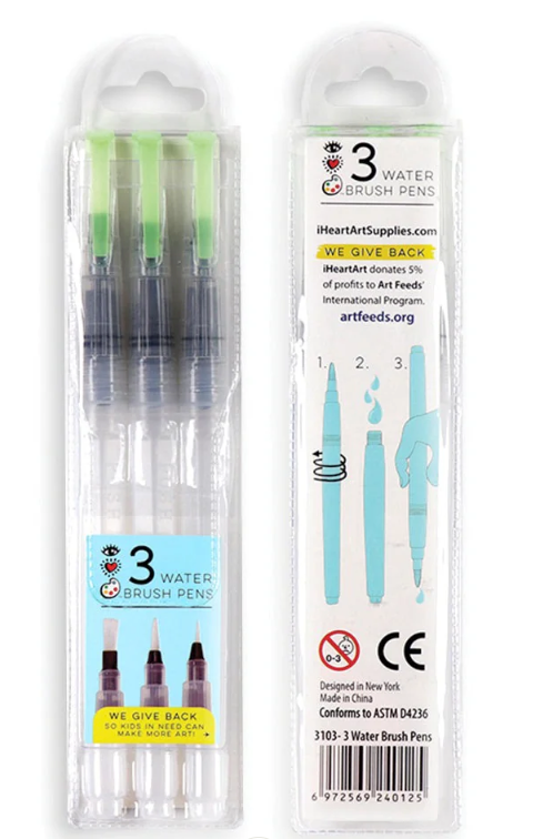 3 Water Brush Pens
