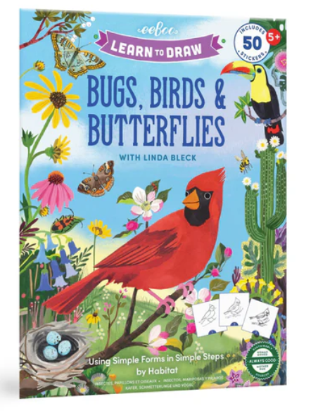 Learn to Draw Bugs,Birds,Butterflies