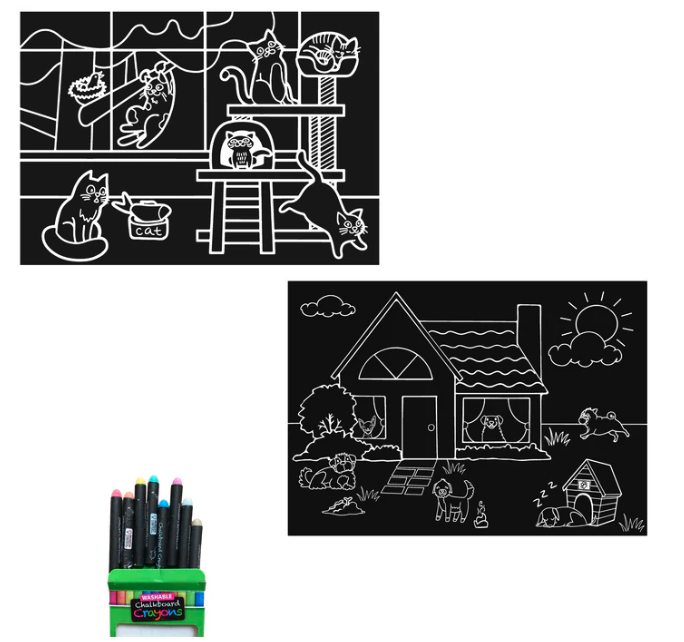 Chalkboard Placemats- Cats & Dogs