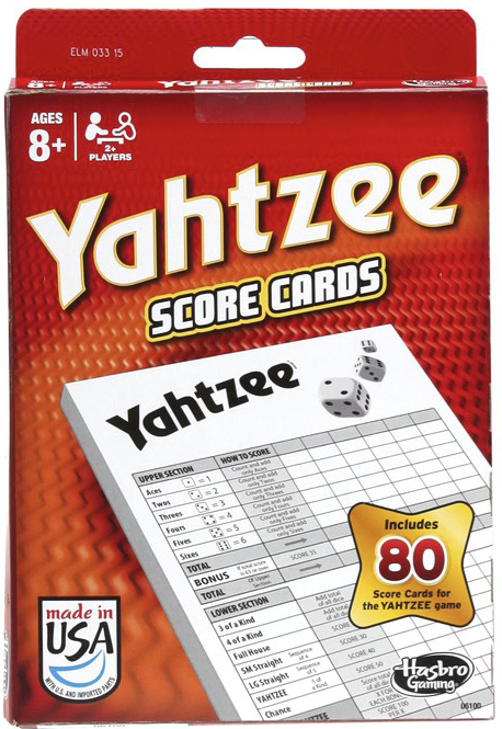 Yahtzee Score Pads