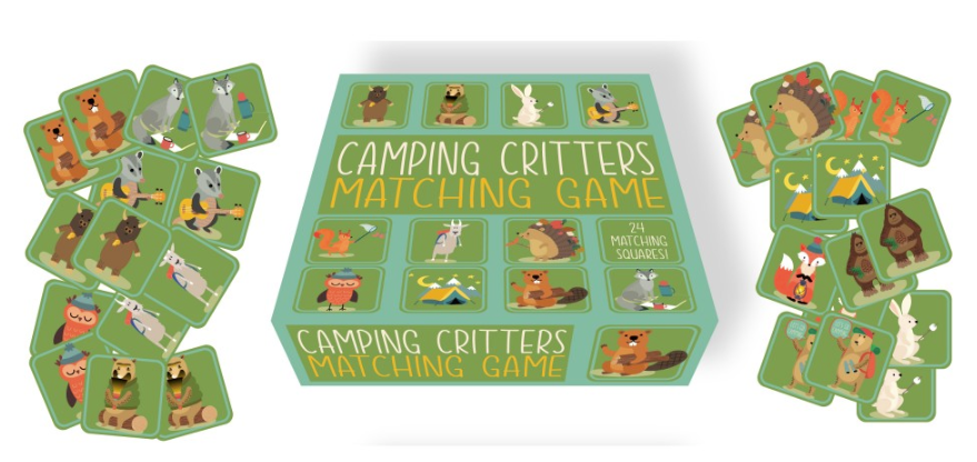 Camping Critter Matching Game