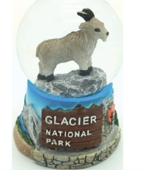GNP Mountain Goat Small Snowglobe