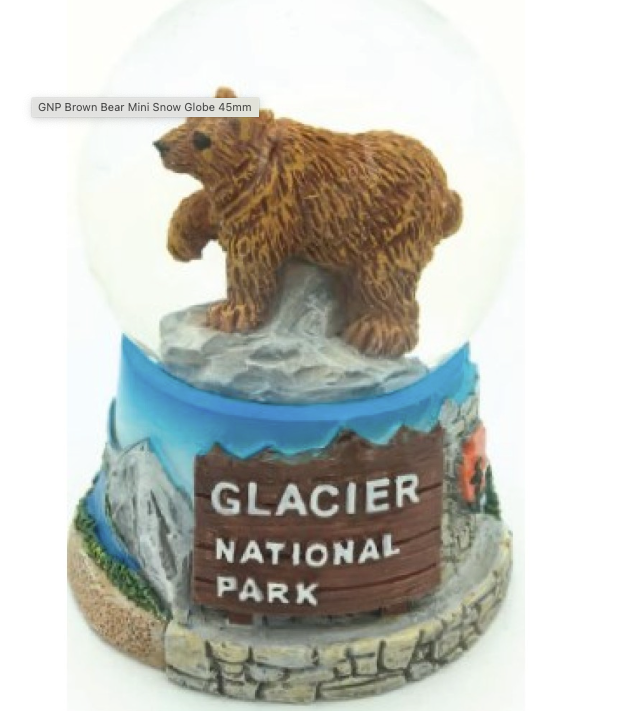 GNP Bear Small Snowglobe