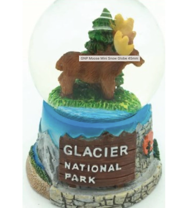 GNP Moose Small Snowglobe