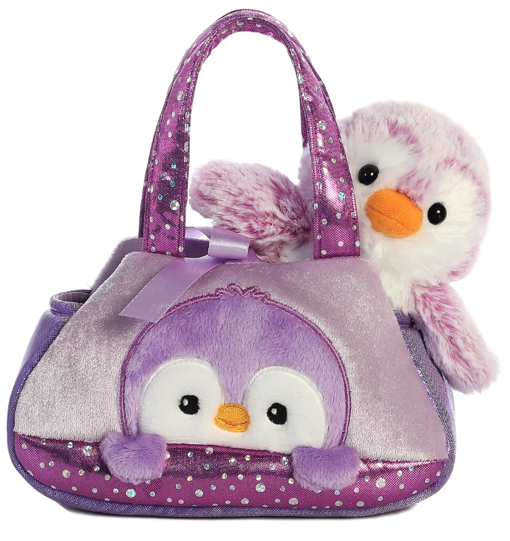 7" PomPom Penguin - Purple