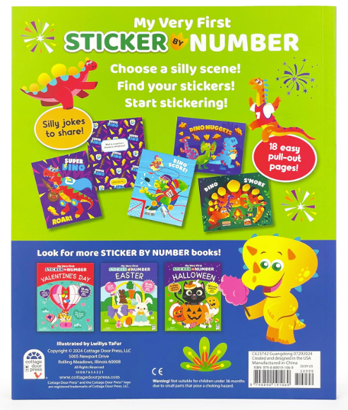 Sticker by Number - Dinosaurs