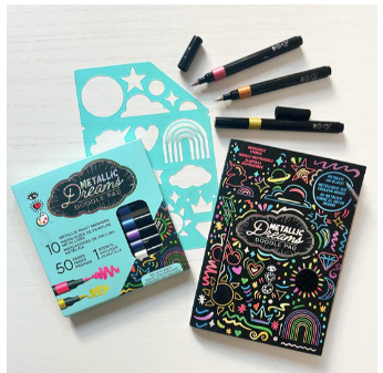 Metallic Dreams Doodle Pad