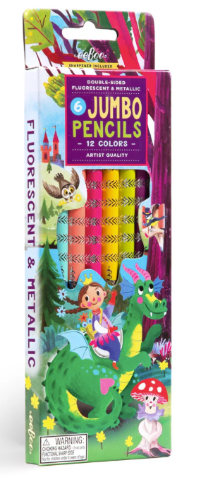 Fairytale Dragon 6 Jumbo Color Pencils