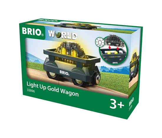 Light Up Gold Wagon Brio