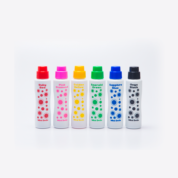 6-Pack Jewel Tones Mini Dot