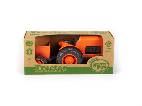 Tractor Orange Green Toy
