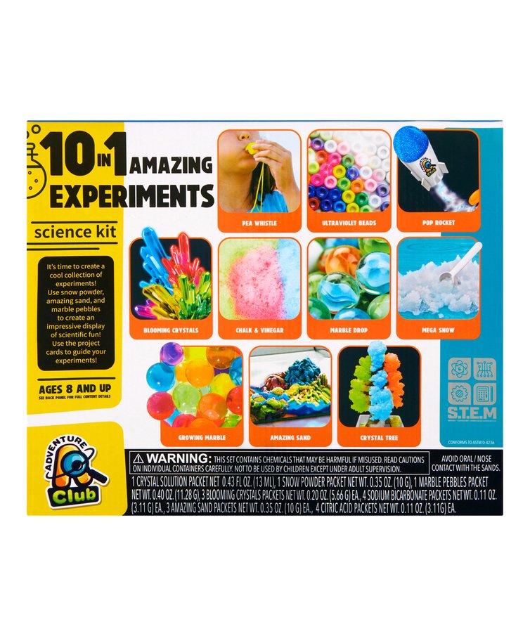 10 in 1 Experiments Science Kit