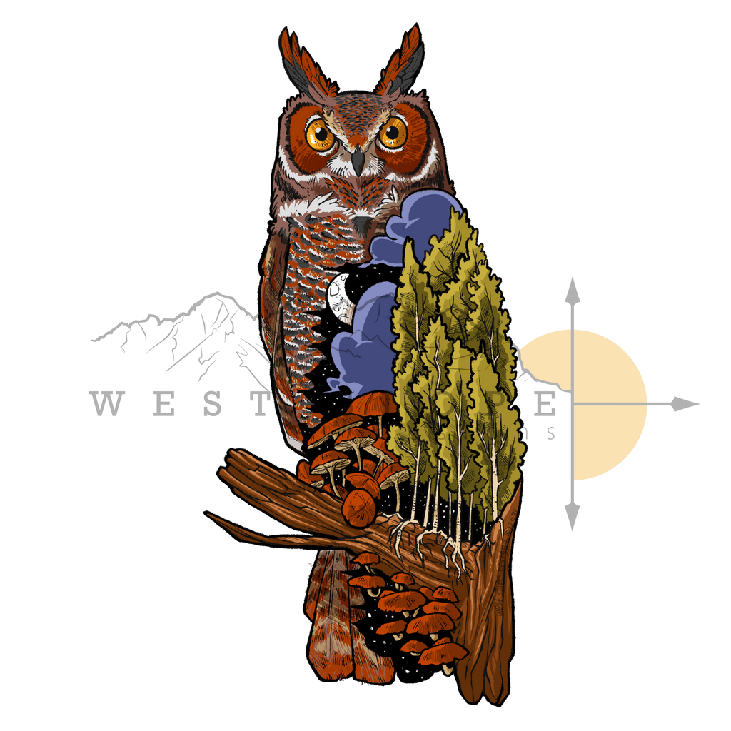 Owl Sticker