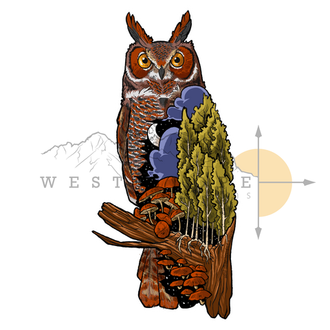 Owl Sticker