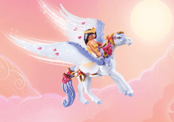 Pegasus w/Rainbow in the Clouds
