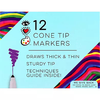 12 Cone Tip Markers