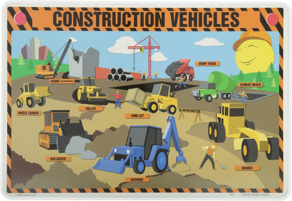 Construction Vehicles Placemat
