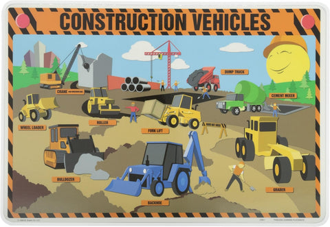 Construction Vehicles Placemat