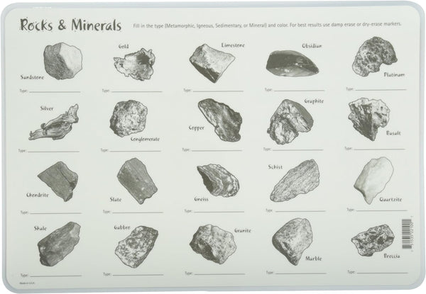 Rocks & Minerals Placemat