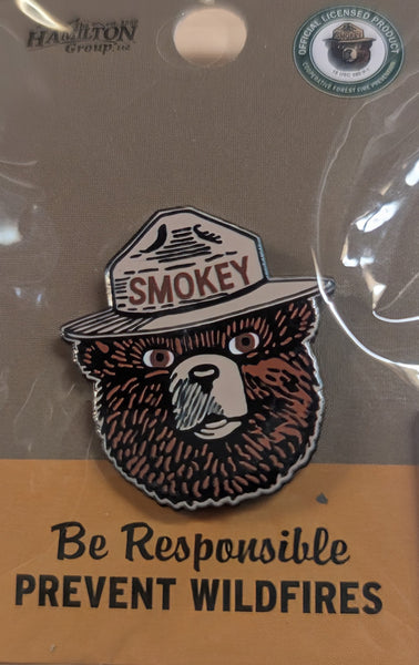 Smokey Bear Face Pin
