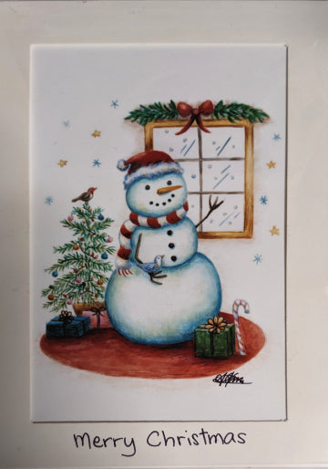 "Snowman" Blank Card