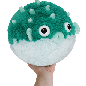 Mini Squishable Teal Pufferfish 7"