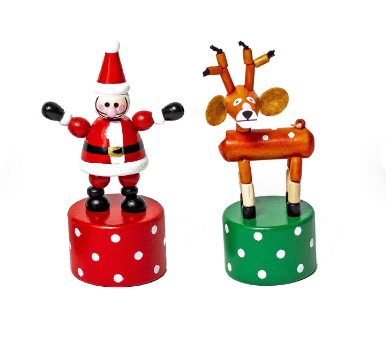 Push Puppet Xmas Asst